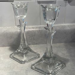 Toscany Crystal Candle Stick Holders