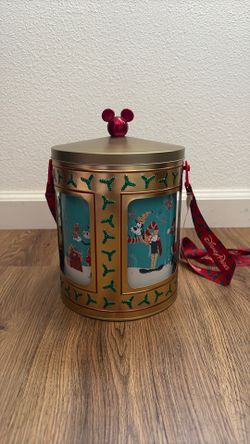 Disney Parks 2023 Musical Popcorn Bucket - Holiday Mickey and Friends
