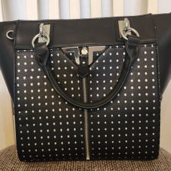 Like New Bag Black W/Silver Dots 