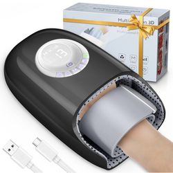 Hand Massager with Heat and Compression, 3D Machine for Hand and Finger Relief, 6 Levels Pressure Point Therapy, Blowing Design of Year-Round, Wrist &