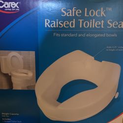 Safe Lock Raised Toilet Seat