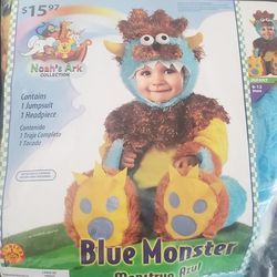 6-12 Months Blue Monster Costume