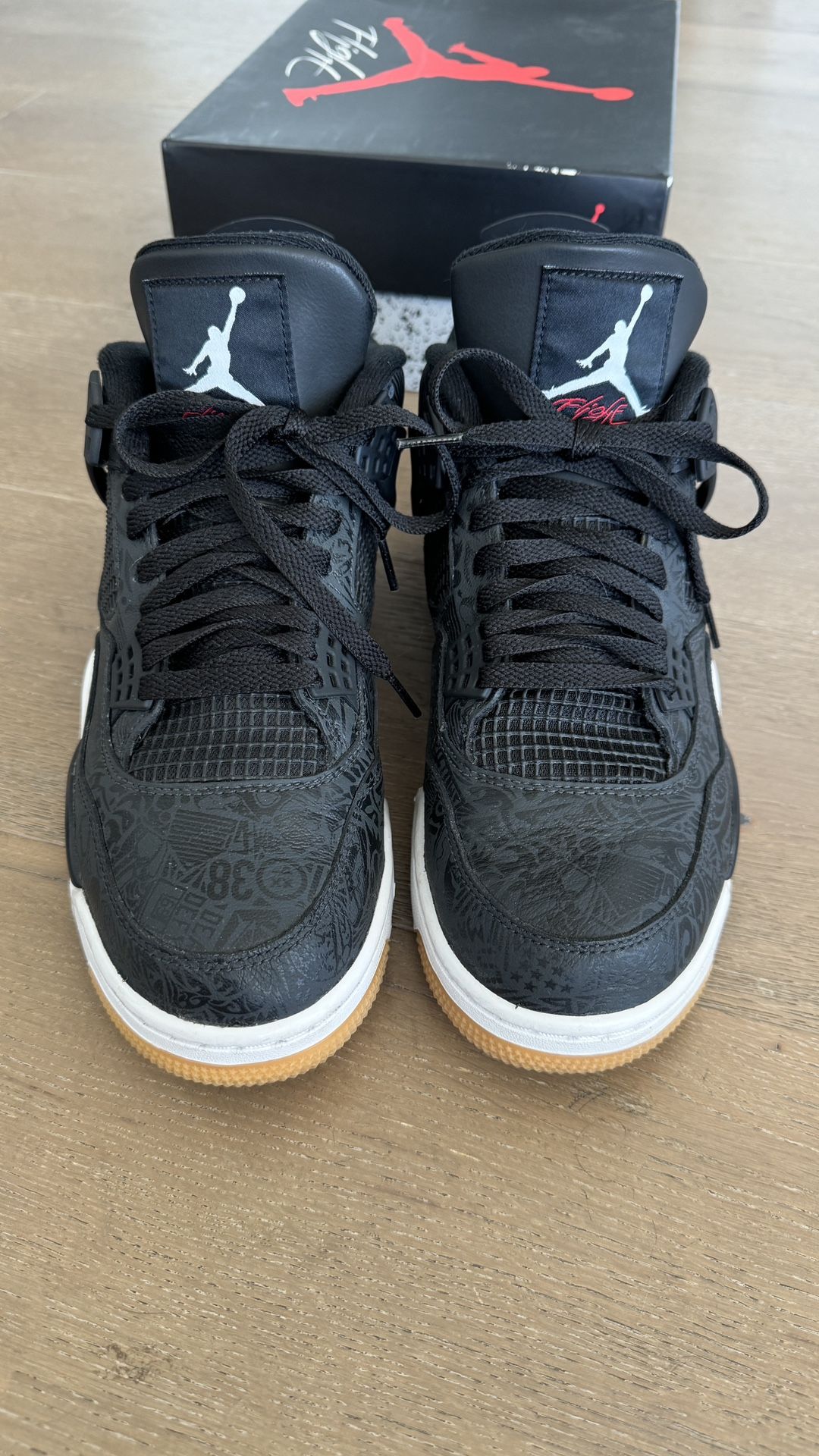 Size Nike Jordan Retro Laser Black Gum Excellent Condition