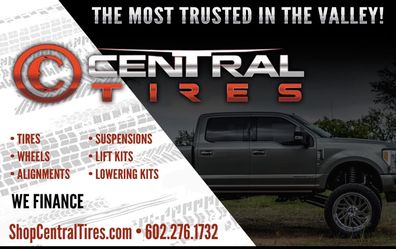 CENTRAL TIRES 2 locations Phoenix & Tempe 6️⃣0️⃣2️⃣➖2️⃣7️⃣6️⃣➖1️⃣7️⃣3️⃣2️⃣ 💥 TIRES 💥 WHEELS 💥 ALIGNMENT 💥 SUSPENSION 💥 DROP KITS 💥 LEVELING K