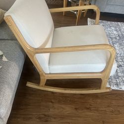 beige Rocking Chair 