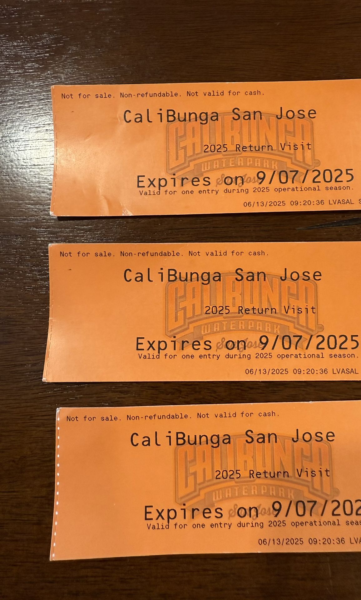 3 Calibunga Tickets 