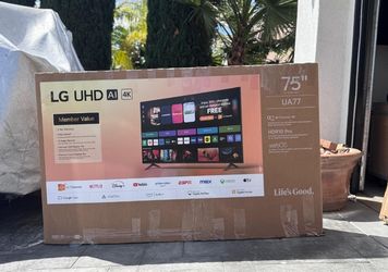 75ua77 75” LG smart 4k led Uhd tv 