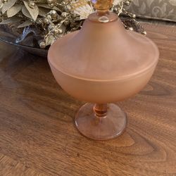 VTG Westmoreland Amber Candy Dish 