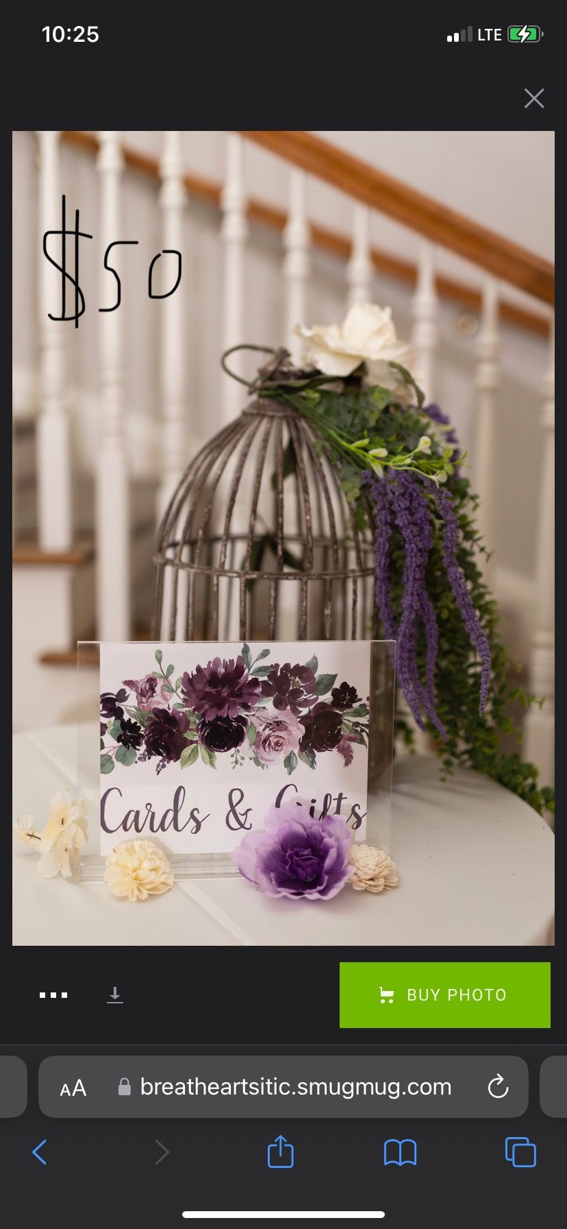 Bird Cage Card Holder