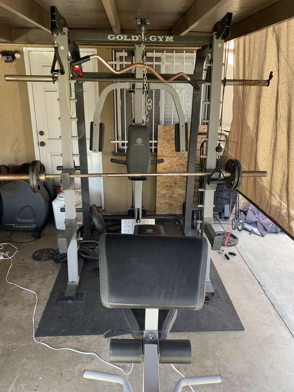 Gold’s gym Smith machine with Elliptical machine for Sale in Garden ...