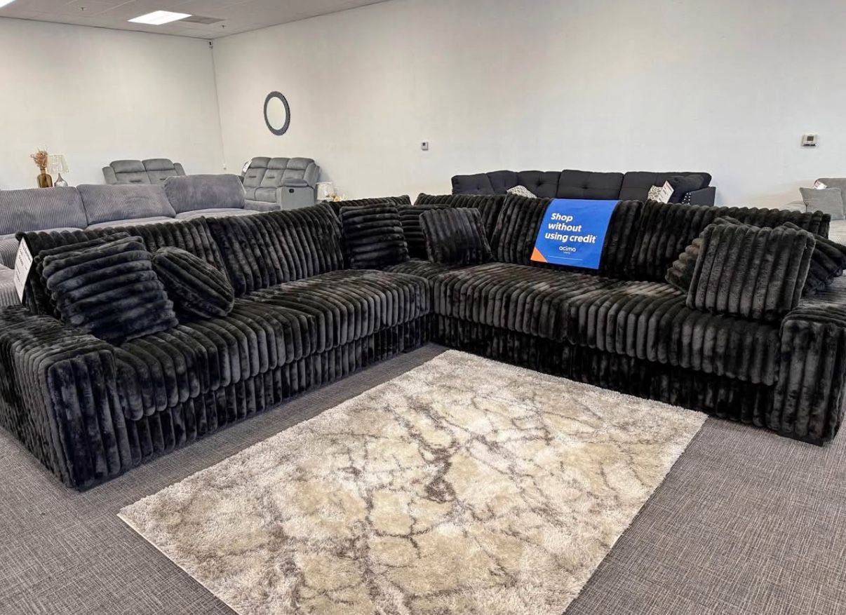 🛋️NEW!! L shape W/Throw pillows 🚛DELIVERY Avail BARGAIN Sectional STILL IN BOX 📦