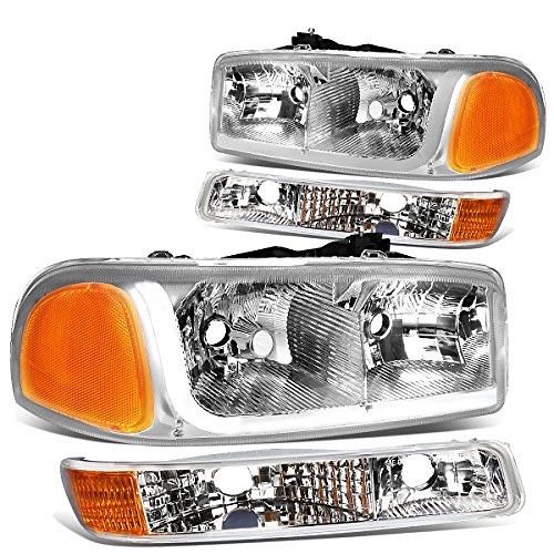 Refurbished 99-06 gmc sierra 00-06 gmc yukon yukon cl 4PCs LED DRL Strip Headlight+Bumper Lamp