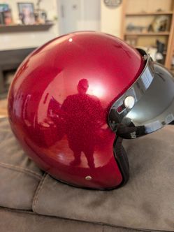 Open face 3/4 shell medium helmet
