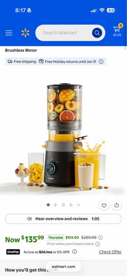 Brand new Aeitto EasePress Juicer, Juicer Machines with 3-IN-1 Strainers