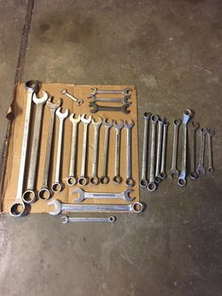 Selling a nice selection of open end wrenches all USA made.
