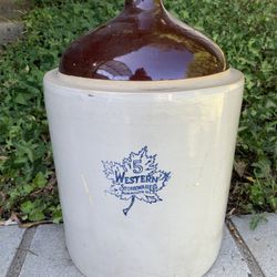 Antique Western 5 Gallon Stoneware Jug
