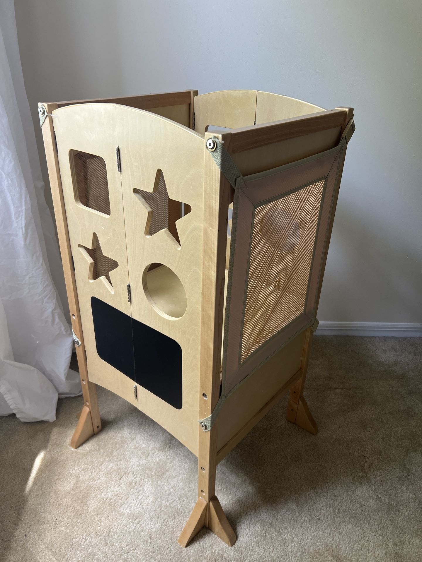 Guidecraft Kitchen Helper Toddler Tower Stool