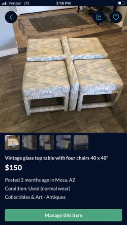 Table and stools