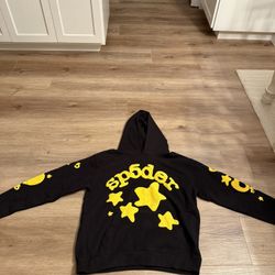 Spider Beluga Hoodie Onyx/Yellow - Size L