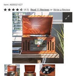 Crosley cd/cassette/radio/vinyl player