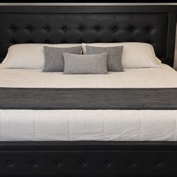 King Bed Frame  Likes New , With Mattres. Price Including Delivery 