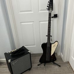 Epiphone 2006 Korean-made Thunderbird IV Bass and Fender Rumble 25 Amp Bundle