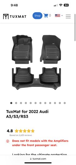 Audi A3 2022 Floor mats