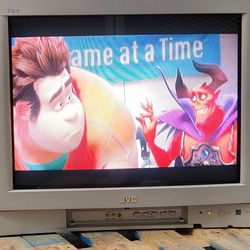 27" CRT Flat screen color retro gaming television model 2004