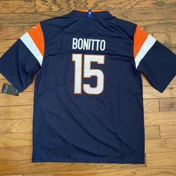 Navy Denver Broncos Bonitto Stitched Jersey
