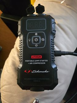 Portable Jump Starter Plus Air Compressor