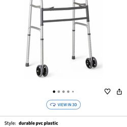 Heavy-Duty Folding Walker 500 lb. Weight Capacity