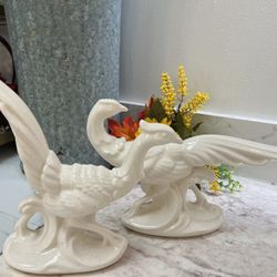 Vintage Ceramic Pheasant Figurines – Pair