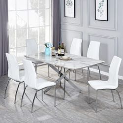 DINING SET 6 CHAIRS