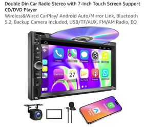 Double Din Car Stereo with 7-Inch Touch Screen