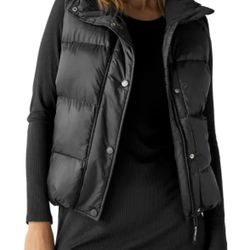 Coach Sleek Black Puffer Vest