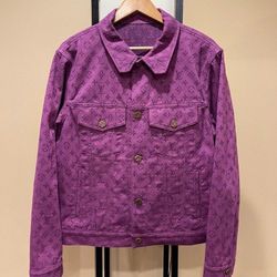 Purple Denim Louis Vuitton Jacket