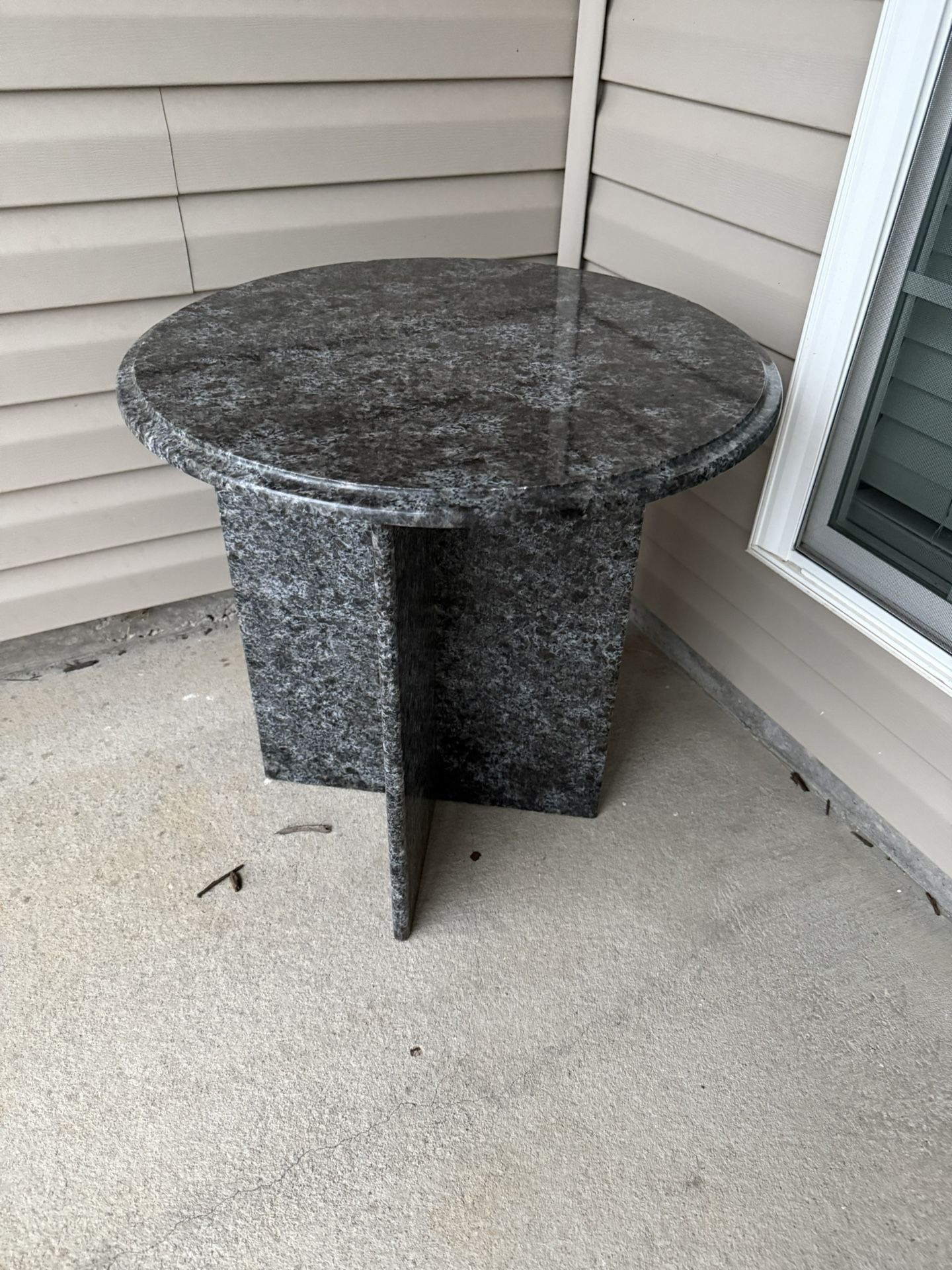 Granite End Table