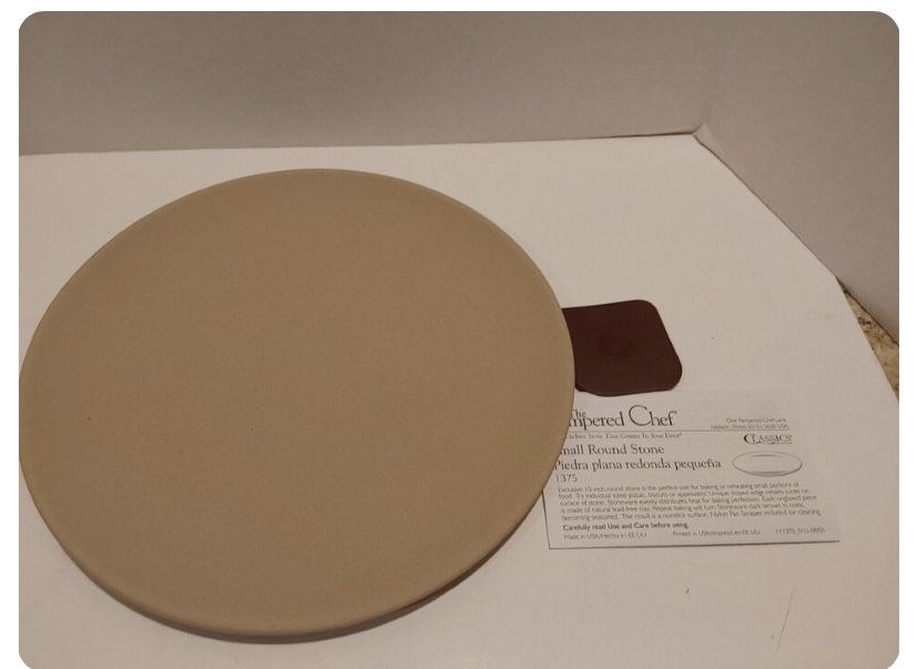 Brand New Pampered Chef Personal Size Round Stone