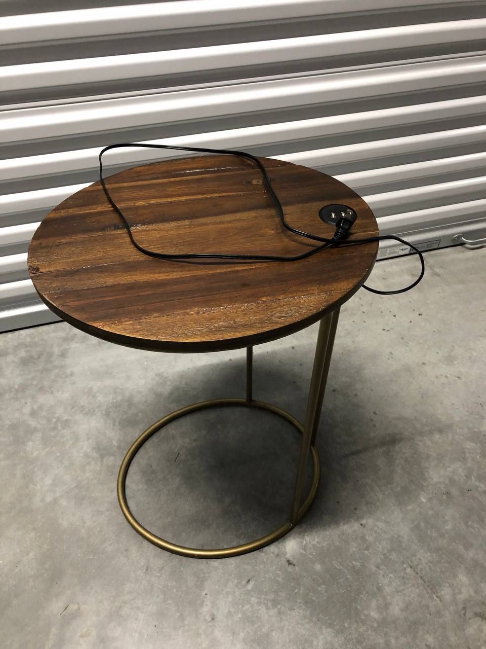 Side Table With Charger