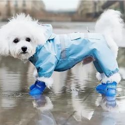 Rain/Snow Boots And Rain/Snow Coat For Dog