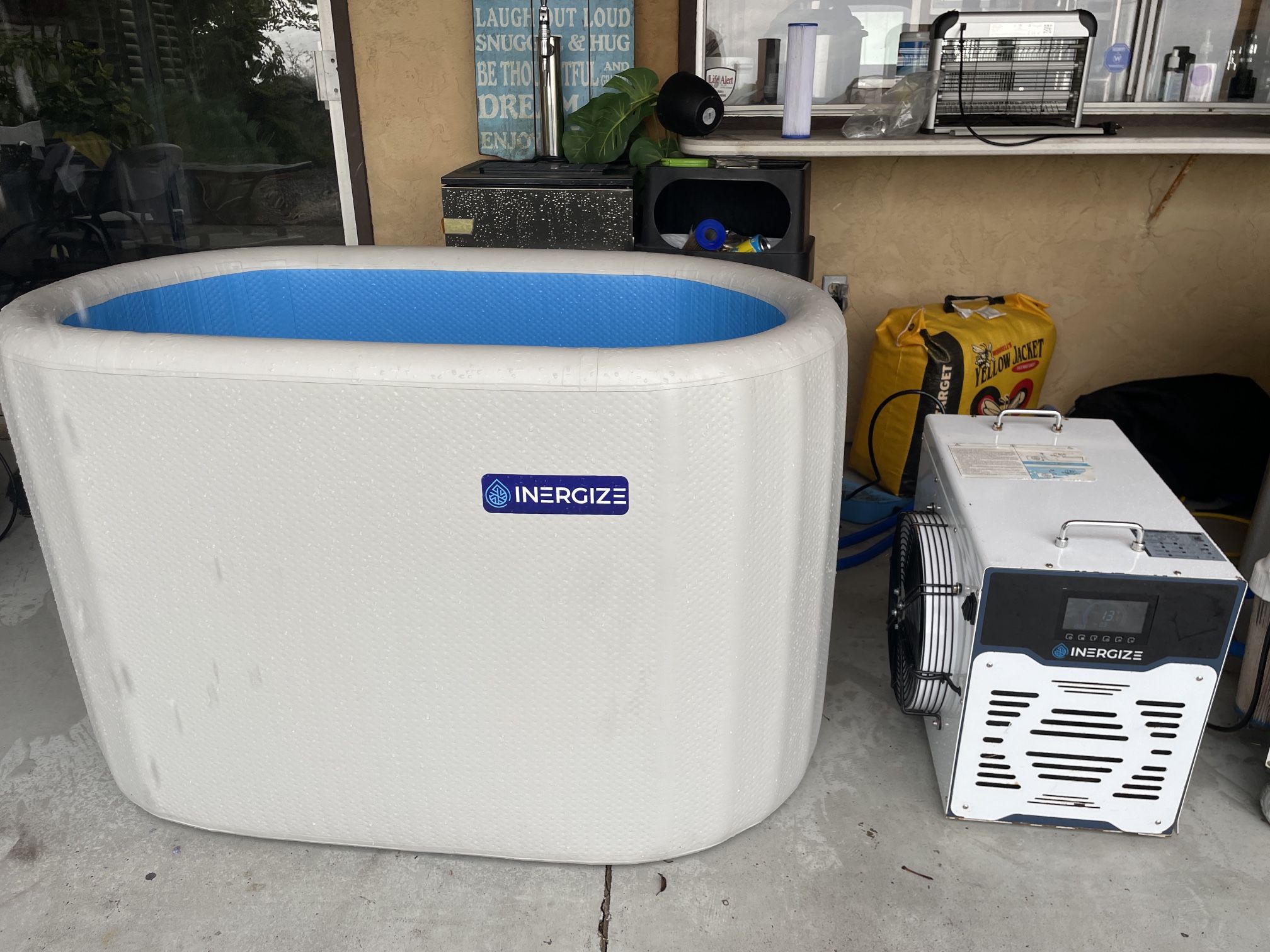Inergize Cold Plunge Tub: Cold 0.8HP Chiller