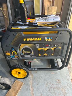 Brand new 4550 dual fuel generator