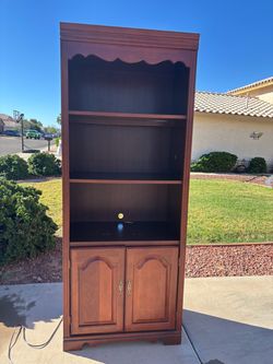 Bookcase/ shelf : 76”tall*18”deep*30”wide