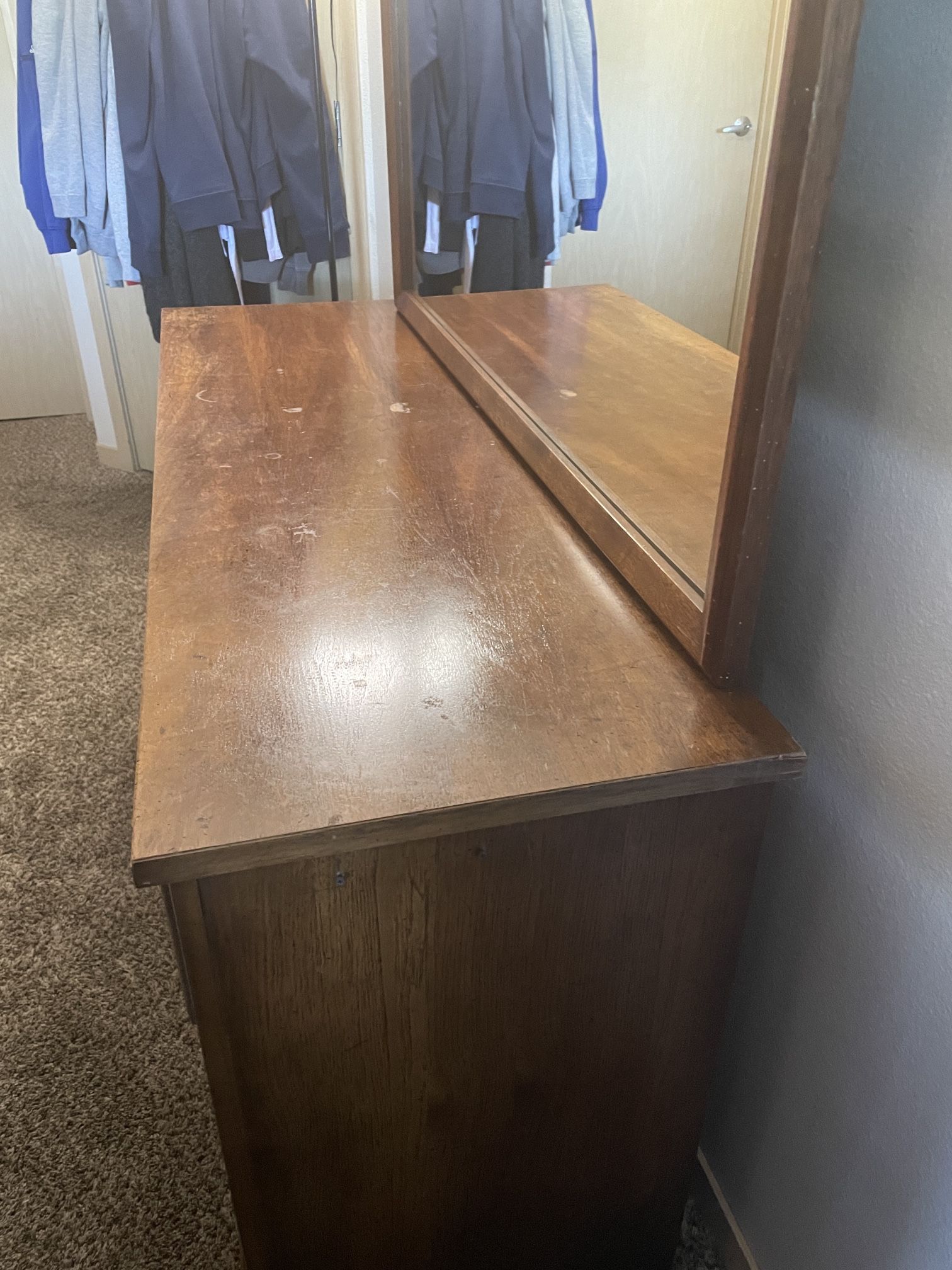 Vintage Dresser With Mirror