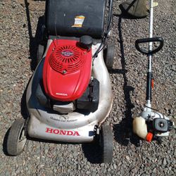 GARDENING TOOLS - lawn Mower And Weed Eater 