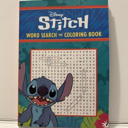 Disney Stitch Word Search And Coloring Book 