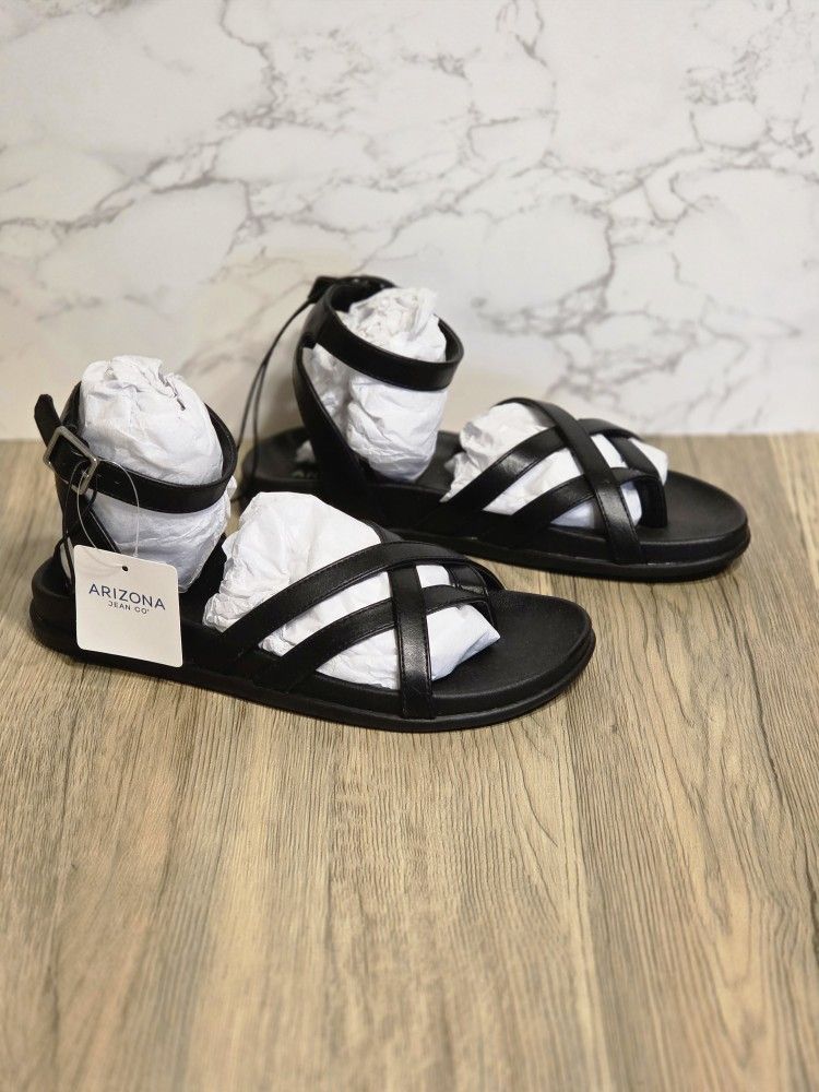 Arizona Jean Co. Hollin Womens Ankle Strap Footbed Sandals