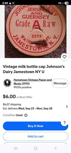 Milk bottle cap new son 19 todas $$30
