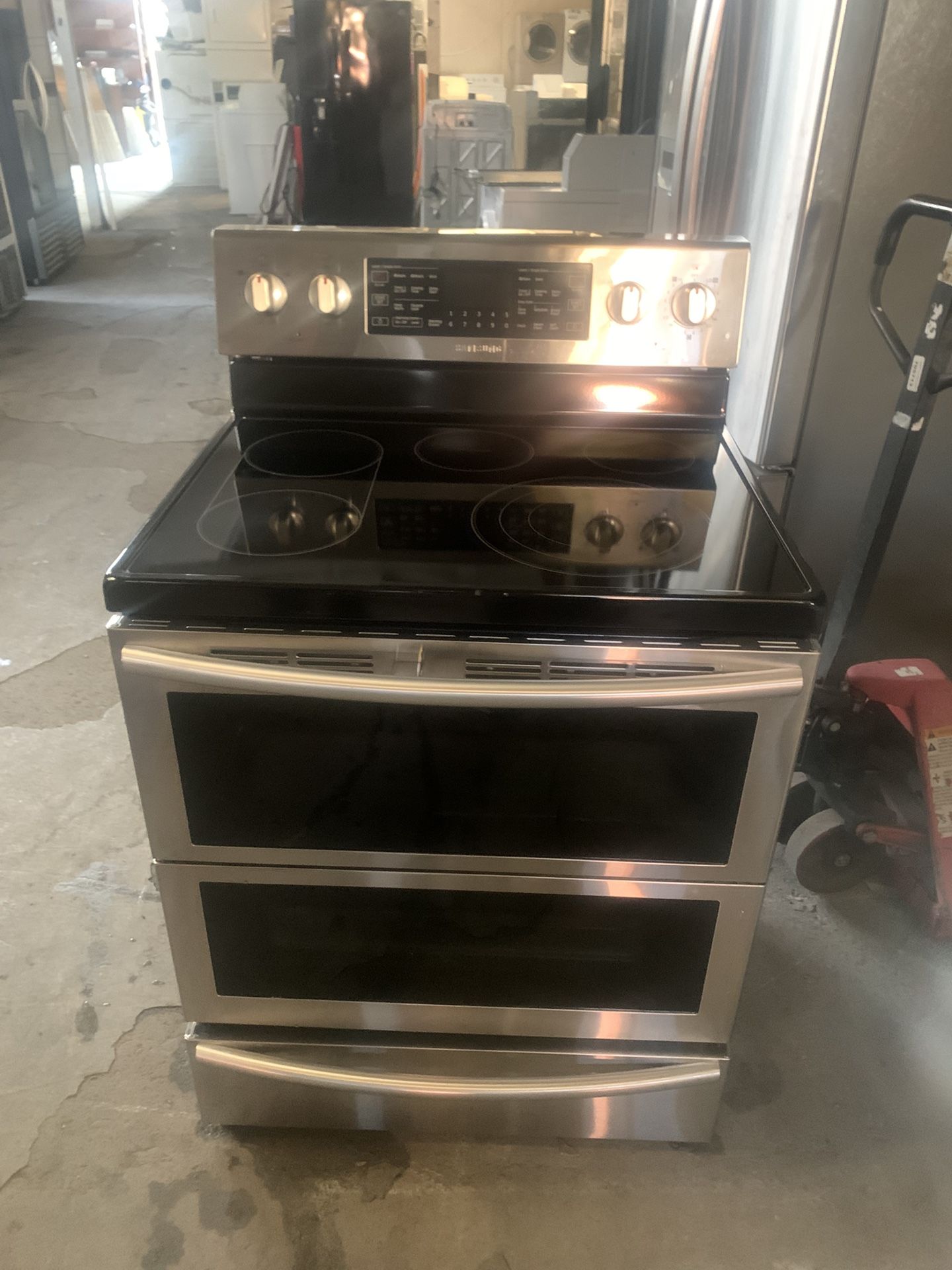 Electric Stove Good Condition Samsung Duble Oven 90 Days Warranty Estufa Samsung Electrica Buenas Condiciones Doble Horno 90 Dias De Garantia