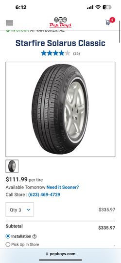 starfire solarus classic 235/55R17